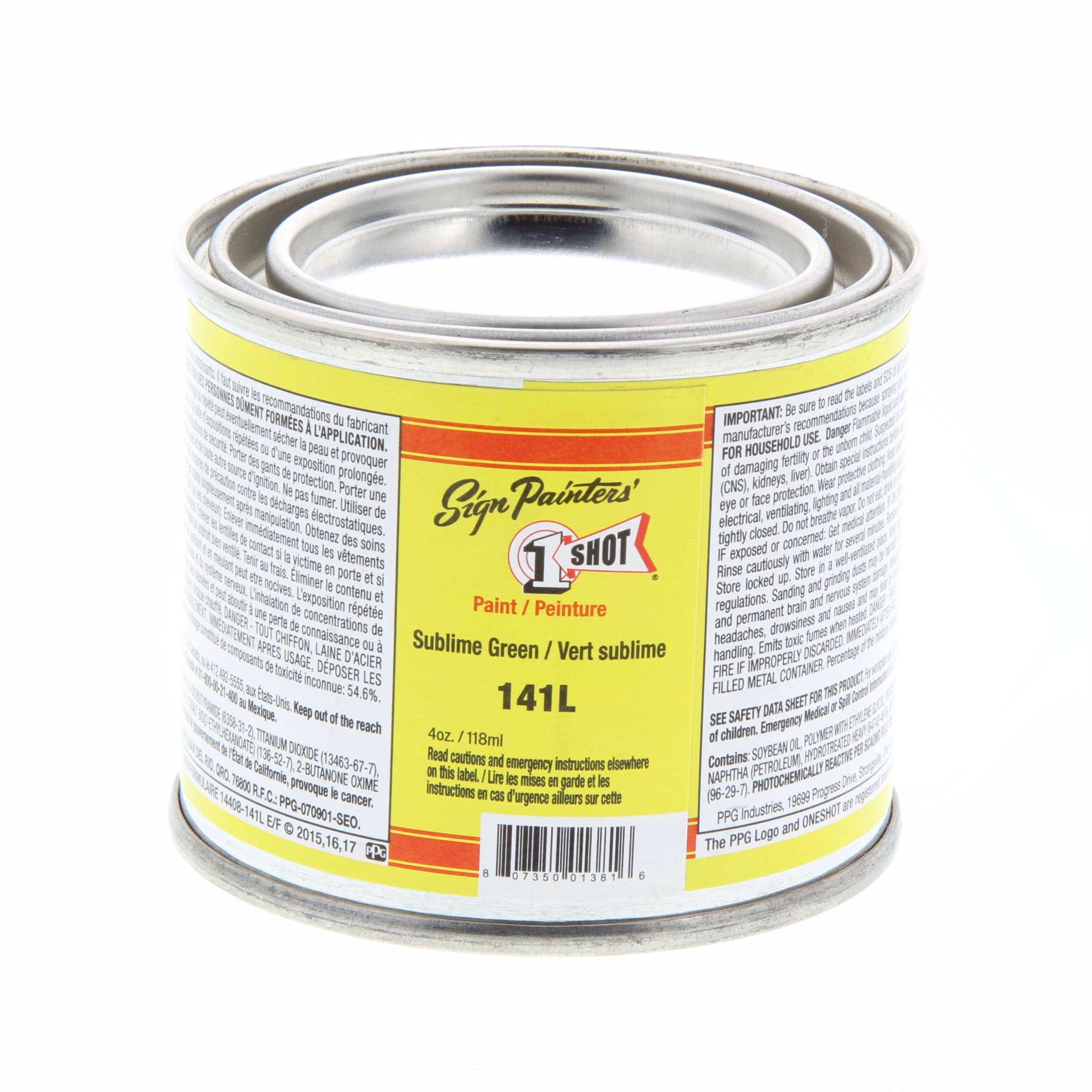 1 Shot Lettering Enamel 4oz - Sublime Green(Sublime Green/4 oz)
