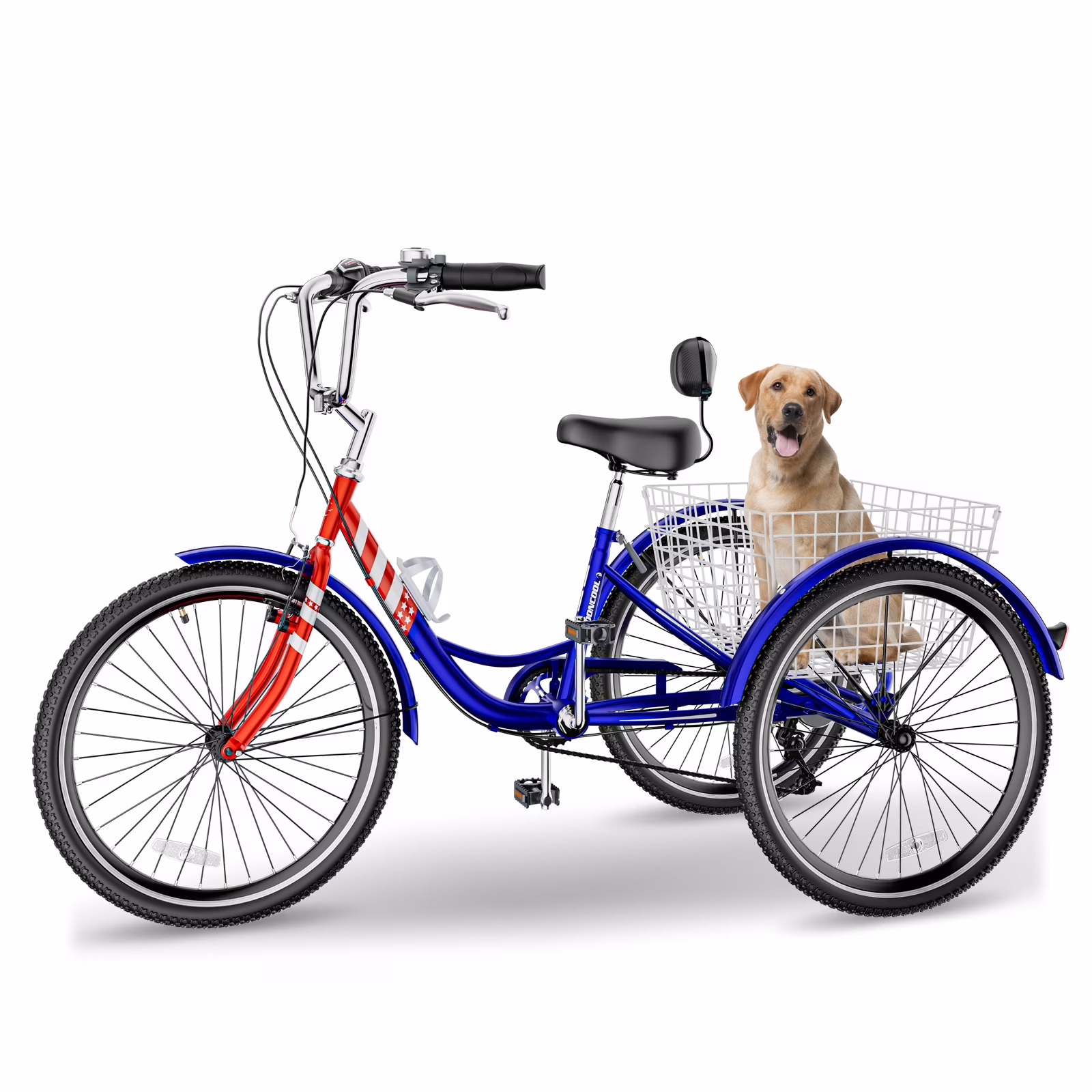 FICISOG 7 Speed Adult Tricycle for Women, 20/24/26 Inch Adult Trike with Basket, 3 Wheel Bikes for Adults Seniors, Cruise Trike for Shopping Picnic - Image 13