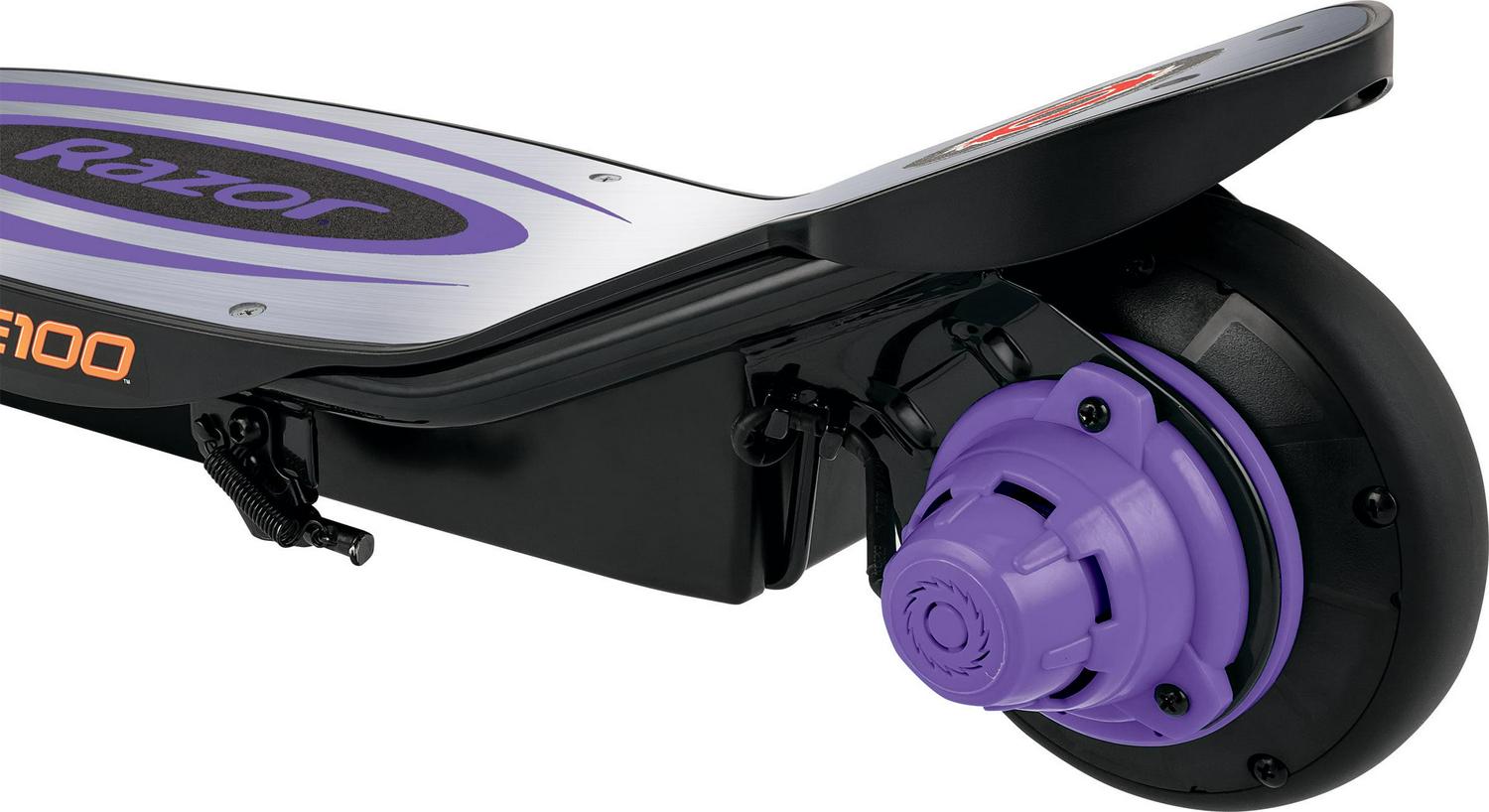 Razor Power Core E100 Aluminum Deck Electric Scooter. Age 8+. 11 Mph. 60-Min Run. Purple - Image 6