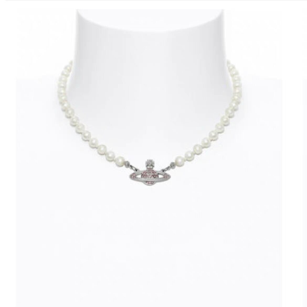 Vivienne Westwood Pink Saturn Necklace - Original Replica Club