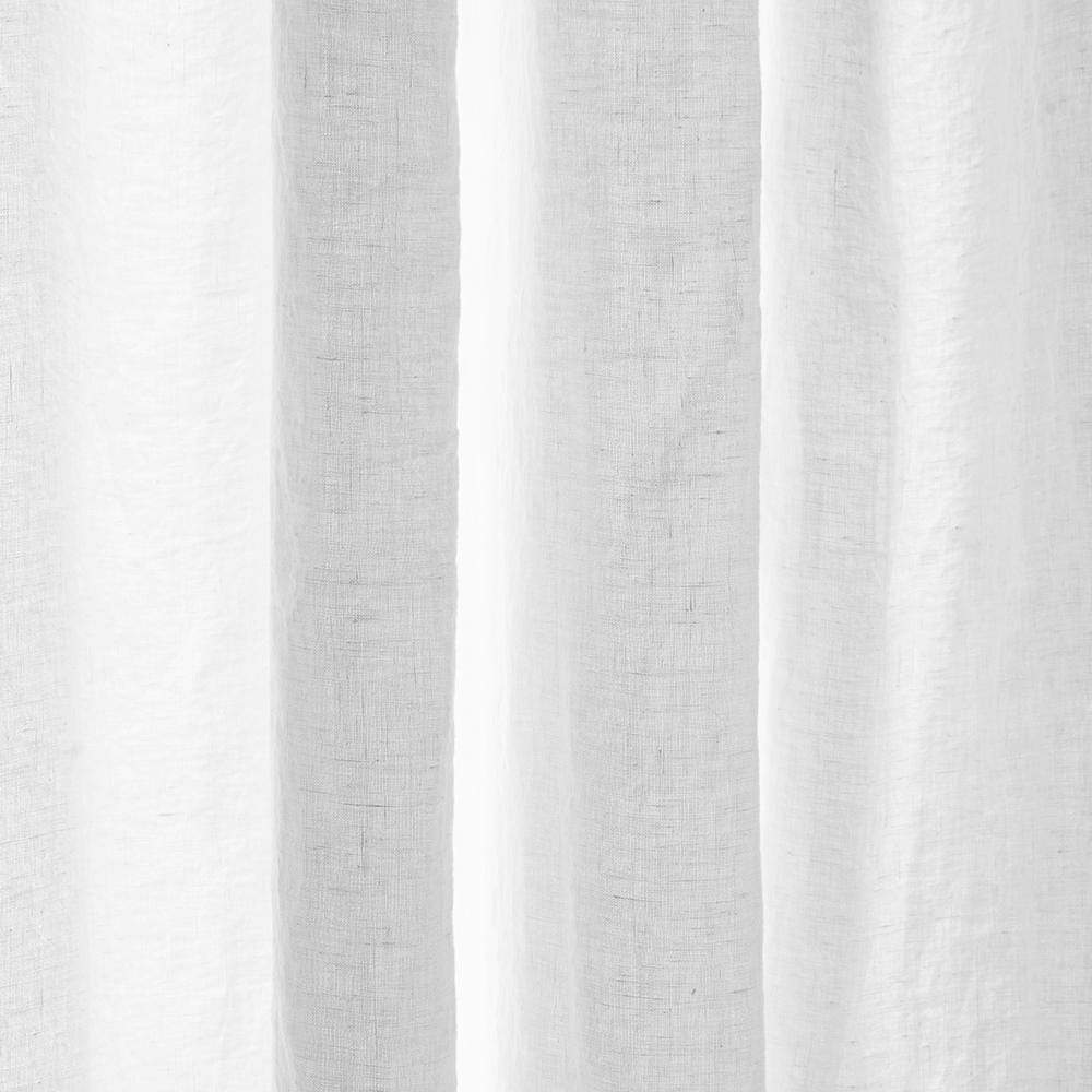Rideau en lin lavé - Blanc Optique