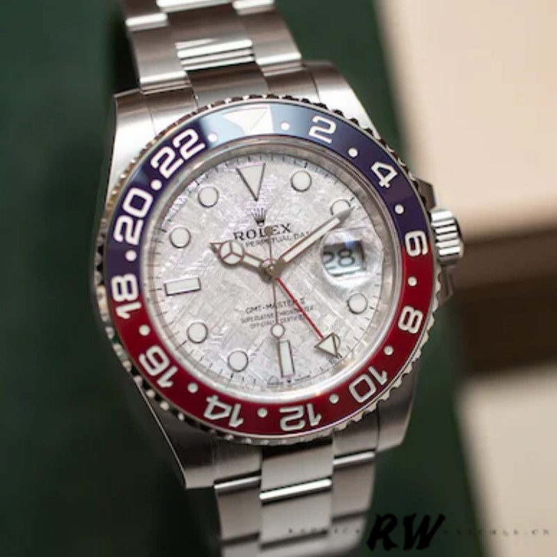 Rolex GMT-Master II 126719 White Gold Meteorite Grey Dial 40mm Mens Replica Watch