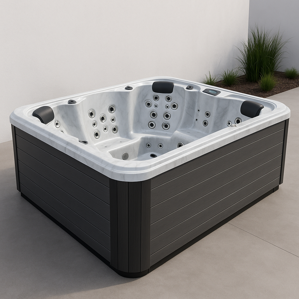 Spas rígidos 220x220x85 negro zWcCOHO488RA