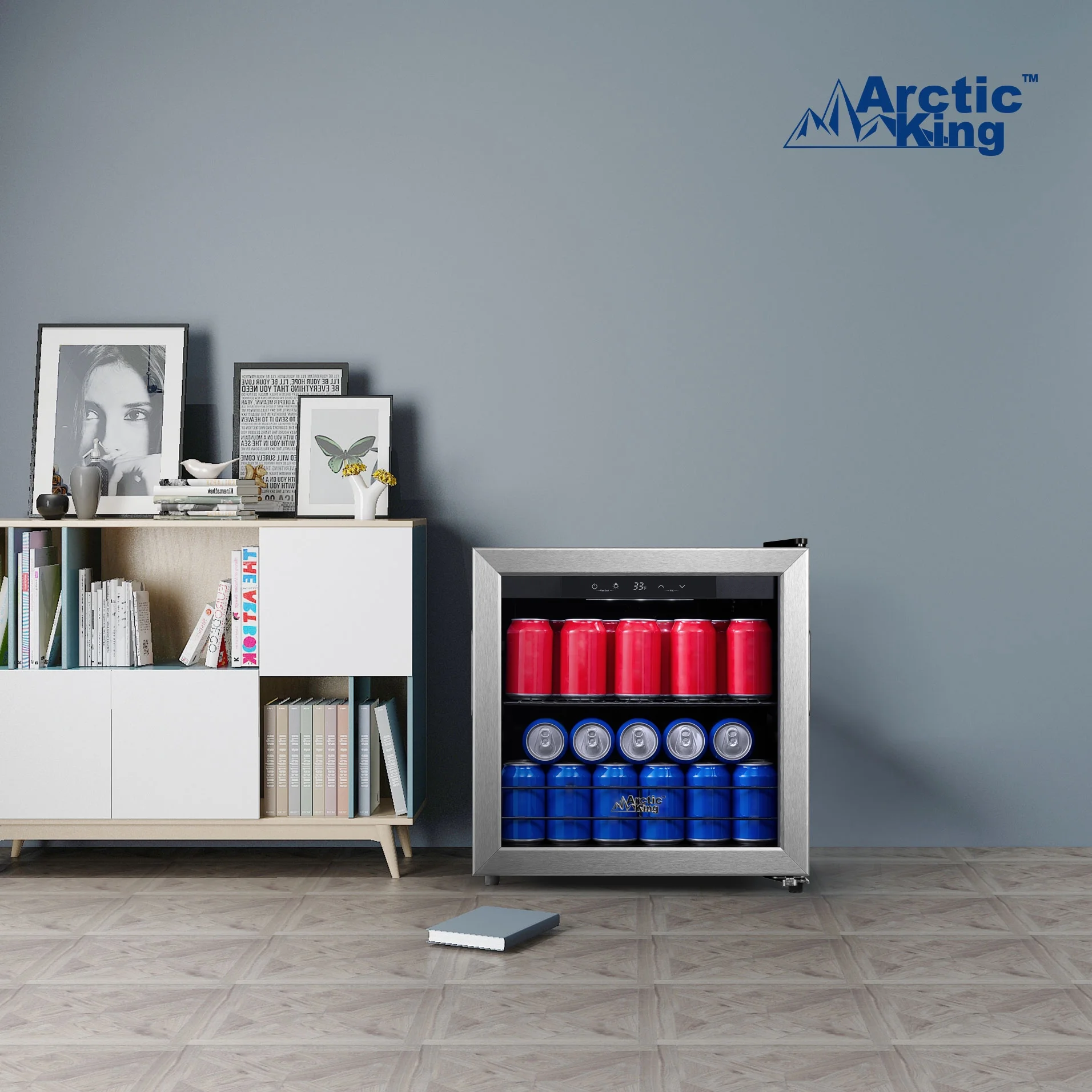 Arctic King 48-Can Stainless Steel Beverage Fridge & Cooler with Electrical Control, ARV48B1AST - Image 10