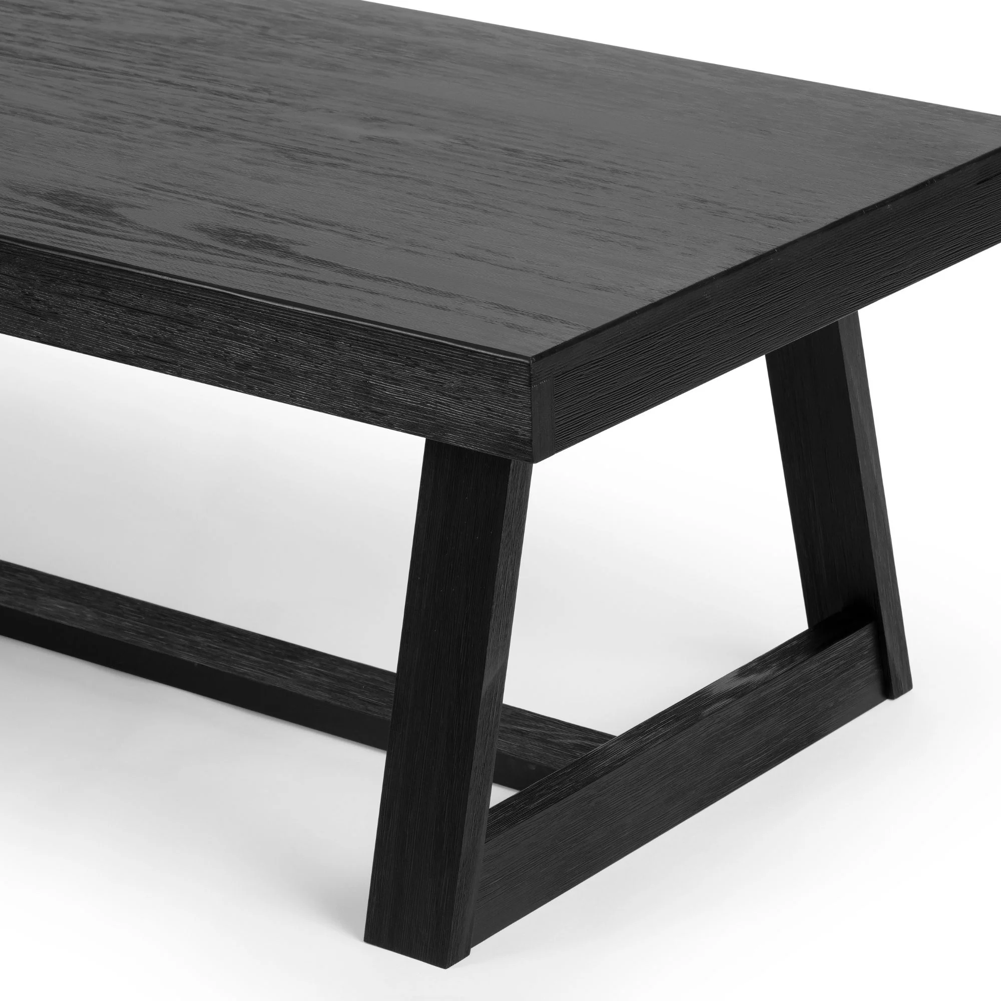 Plank+Beam Farmhouse Coffee Table, 48" Solid Wood Tables for Living Room, Rectangular Center Table - Image 18