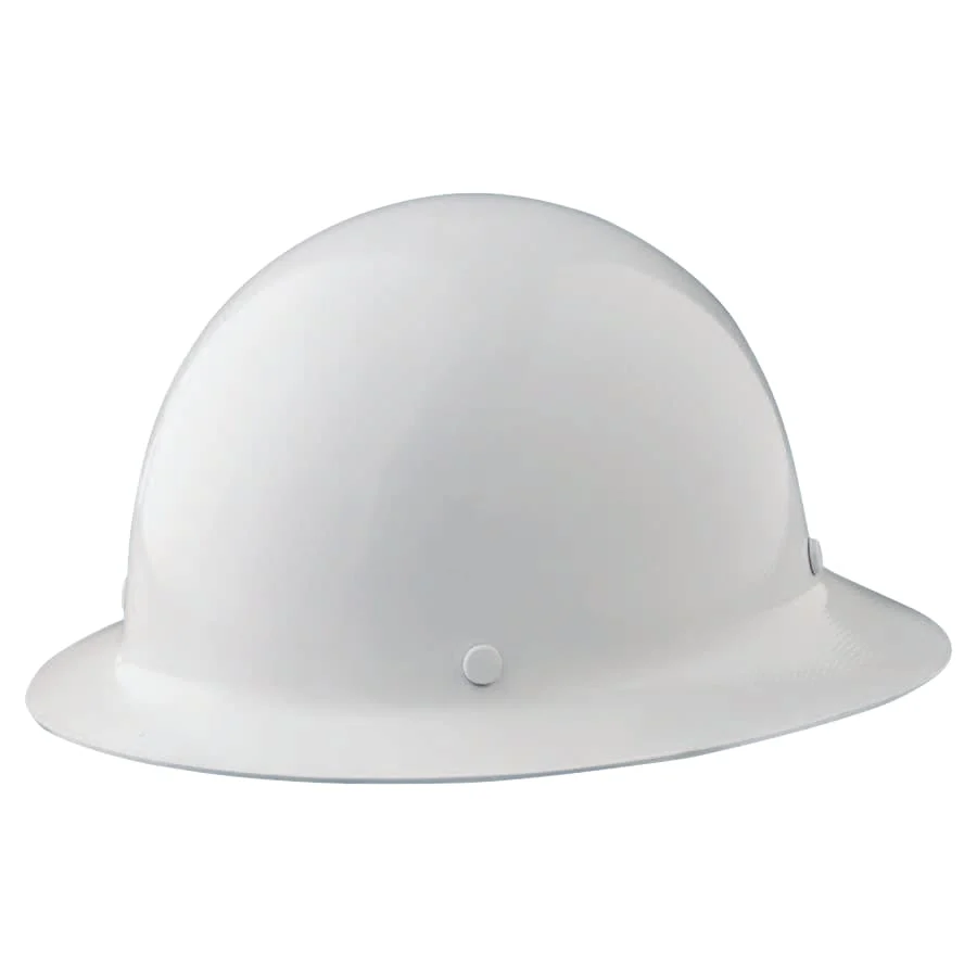 MSA White Skullgard Full Brim Hard Hat #475408 - KTF Painting Interior Exterior