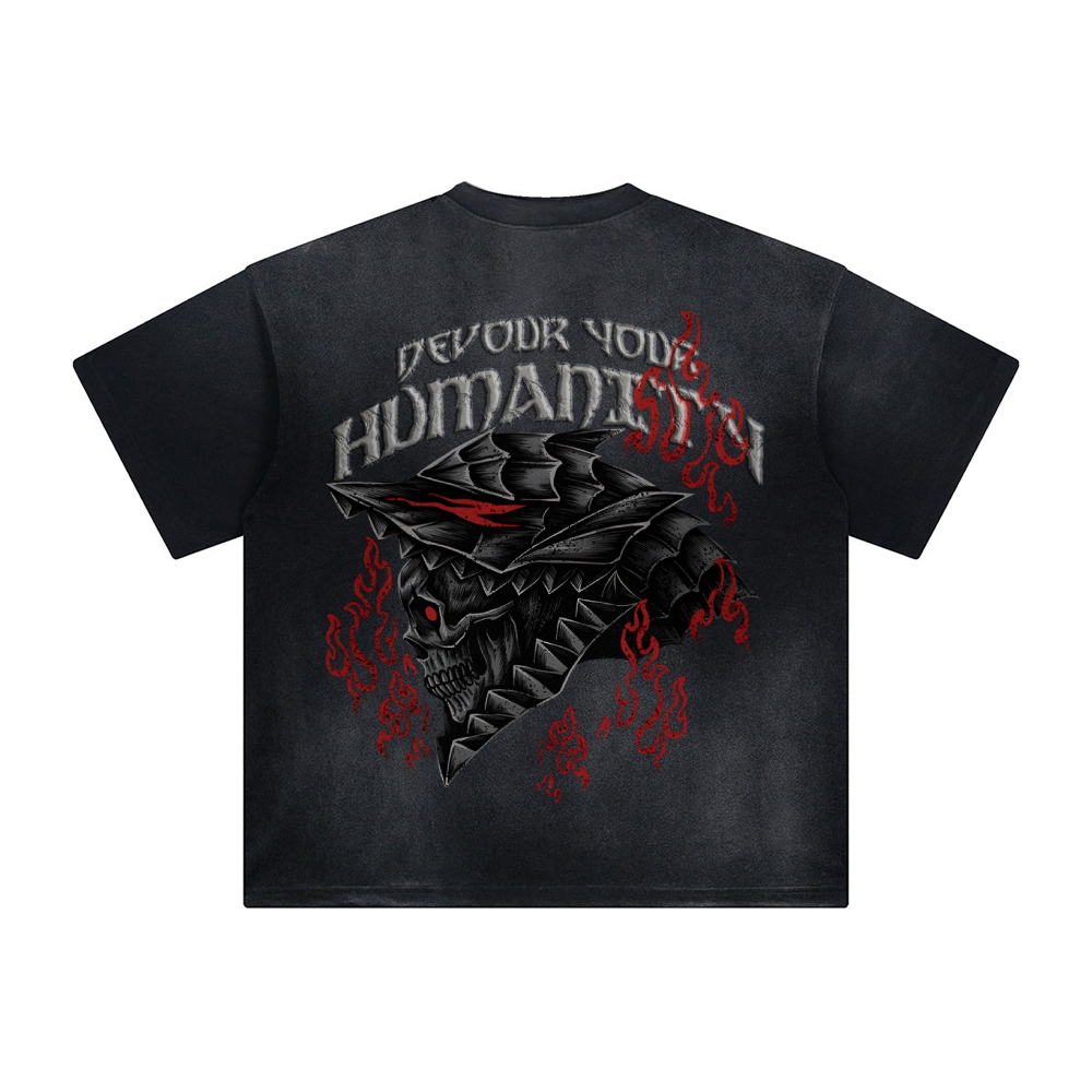 Unisex Anime Inspired Vintage T-Shirt TeeThreads Sustain the Scene with Custom Apparel