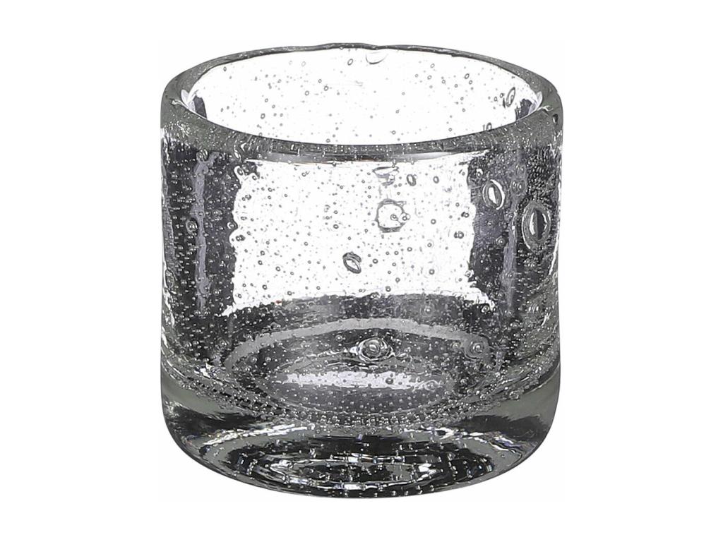 Jarrón de Vidrio reciclado - 8 x Ø8.5 - Transparente - ESTELLE