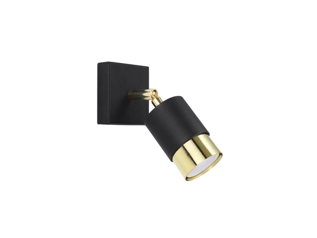 Lámparas de pared Nero moderno de acero - 1 fuentes luminosas - L.8 x A.16 cm - oro negro