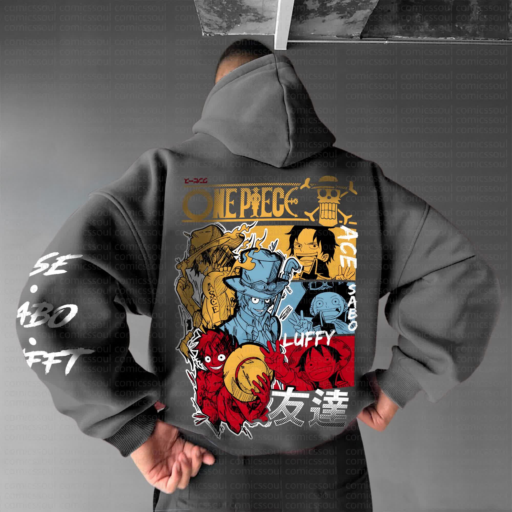 Unisex Anime Graphic Streetwear Vintage Hoodie丨Comicssoul