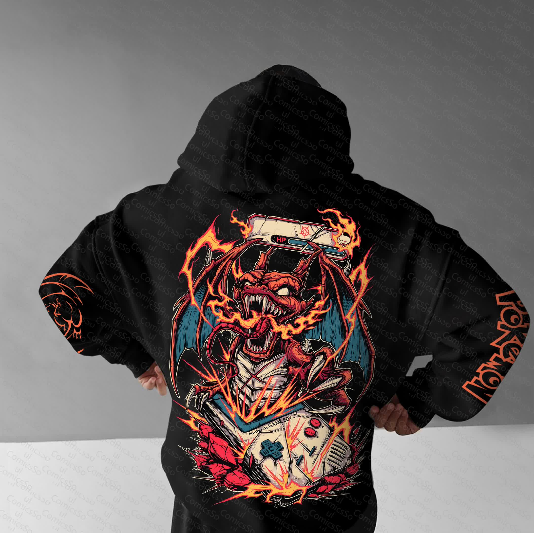 Unisex “Comicssoul” Anime Graphic Streetwear Vintage Hoodie