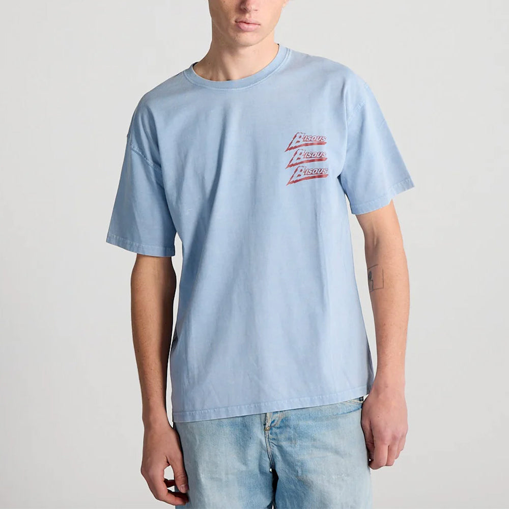 Bisous Skateboard - T-shirt Zenith - Bleu Clair