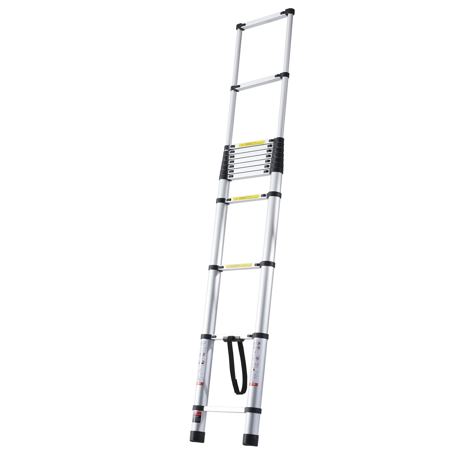 VEVOR Telescoping Ladder, 16.4FT Aluminum Lightweight Extension Ladder, Multi-button Retraction Collapsible Ladder, 375 LBS Capacity with Non-slip Feet, Portable Compact Ladders for Home, RV, Loft - Image 9