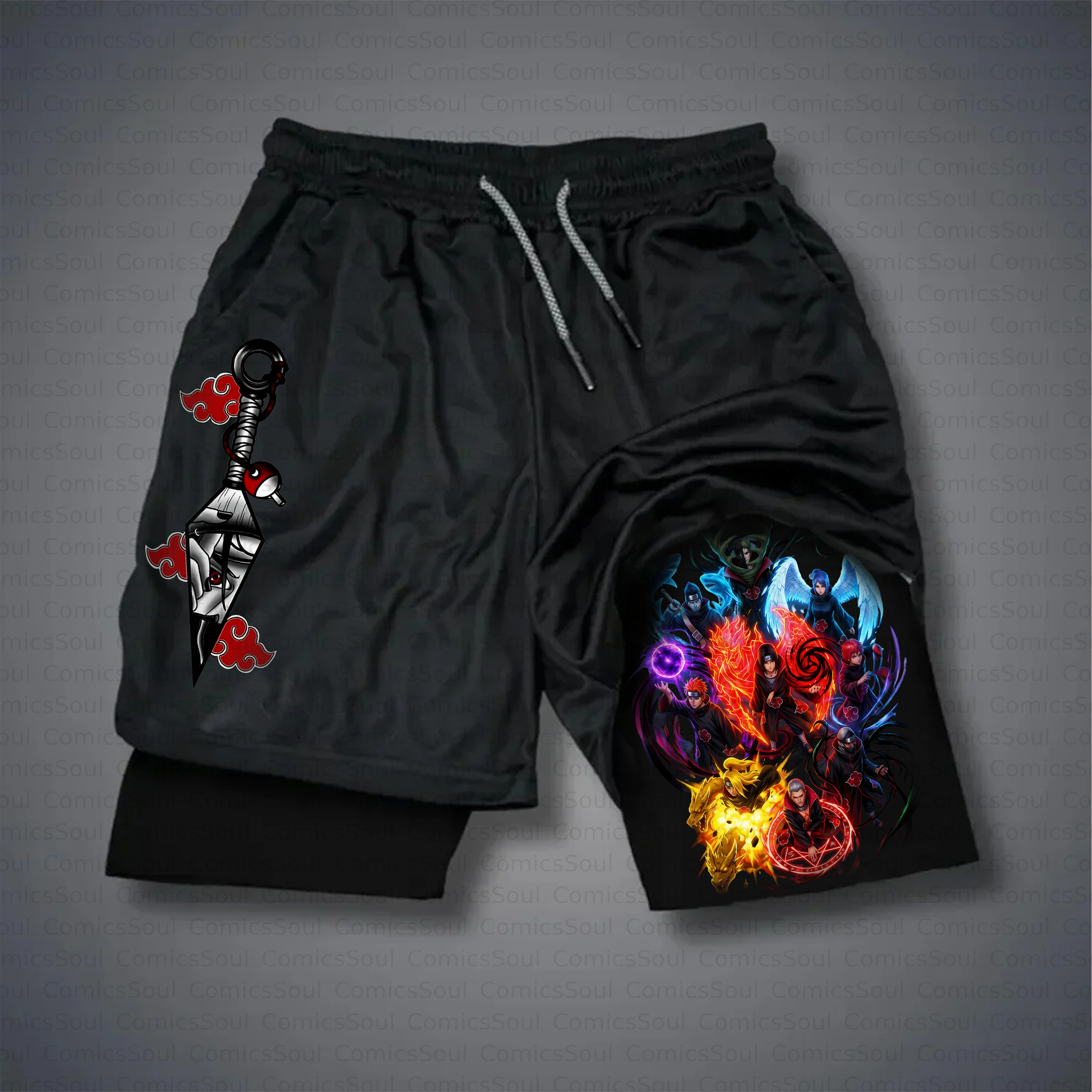 Unisex Casual Anime Style Shorts