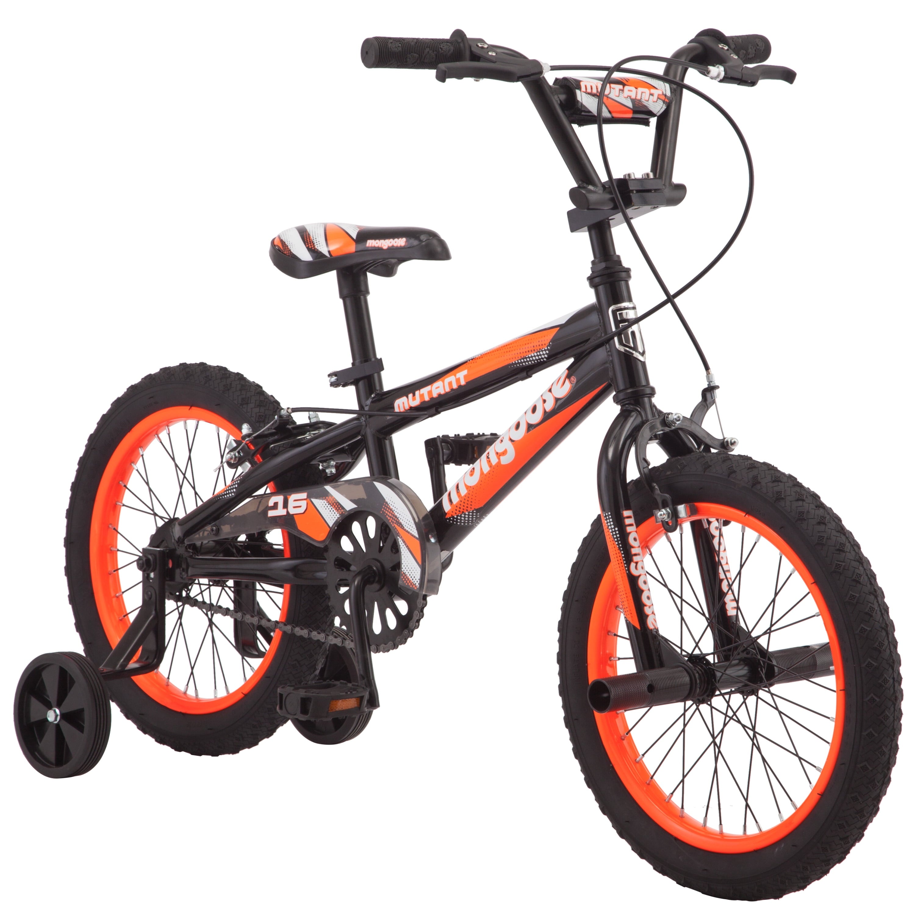 16 Mutant Kid's BMX Bike. Ages 3-5. Black Orange