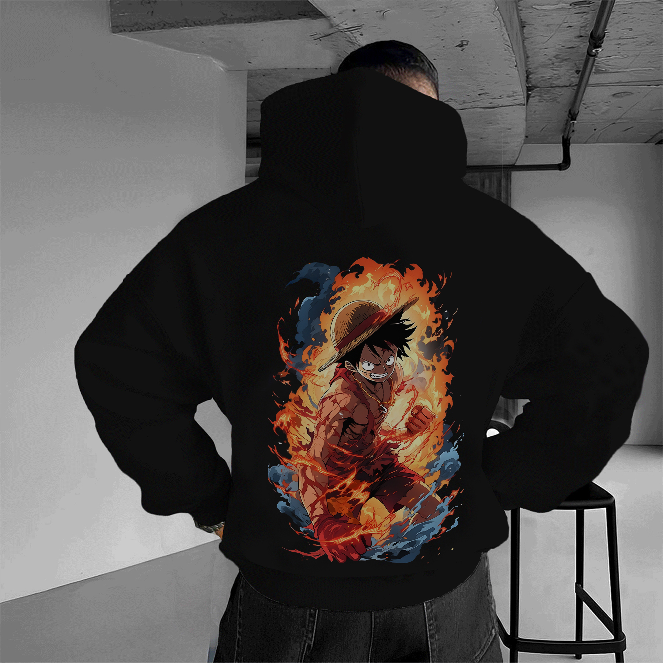 Comicssoul | Unisex Oversized Anime Print Hoodie