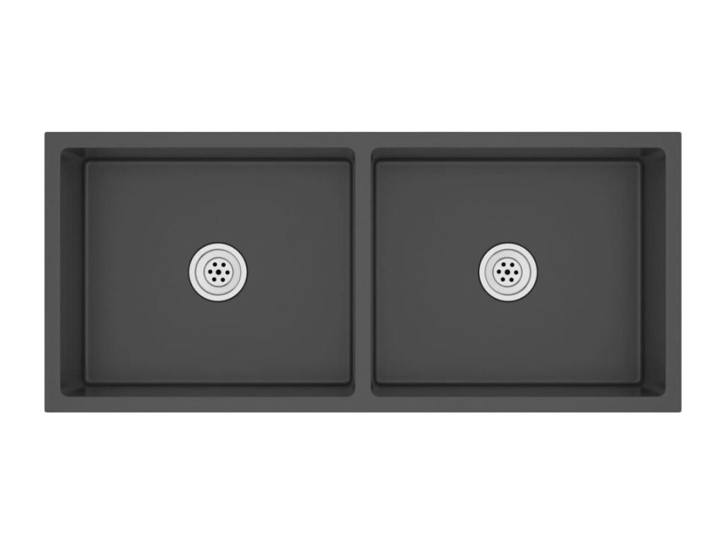 Prolenta Premium - Fregadero hecho a mano acero inoxidable negro