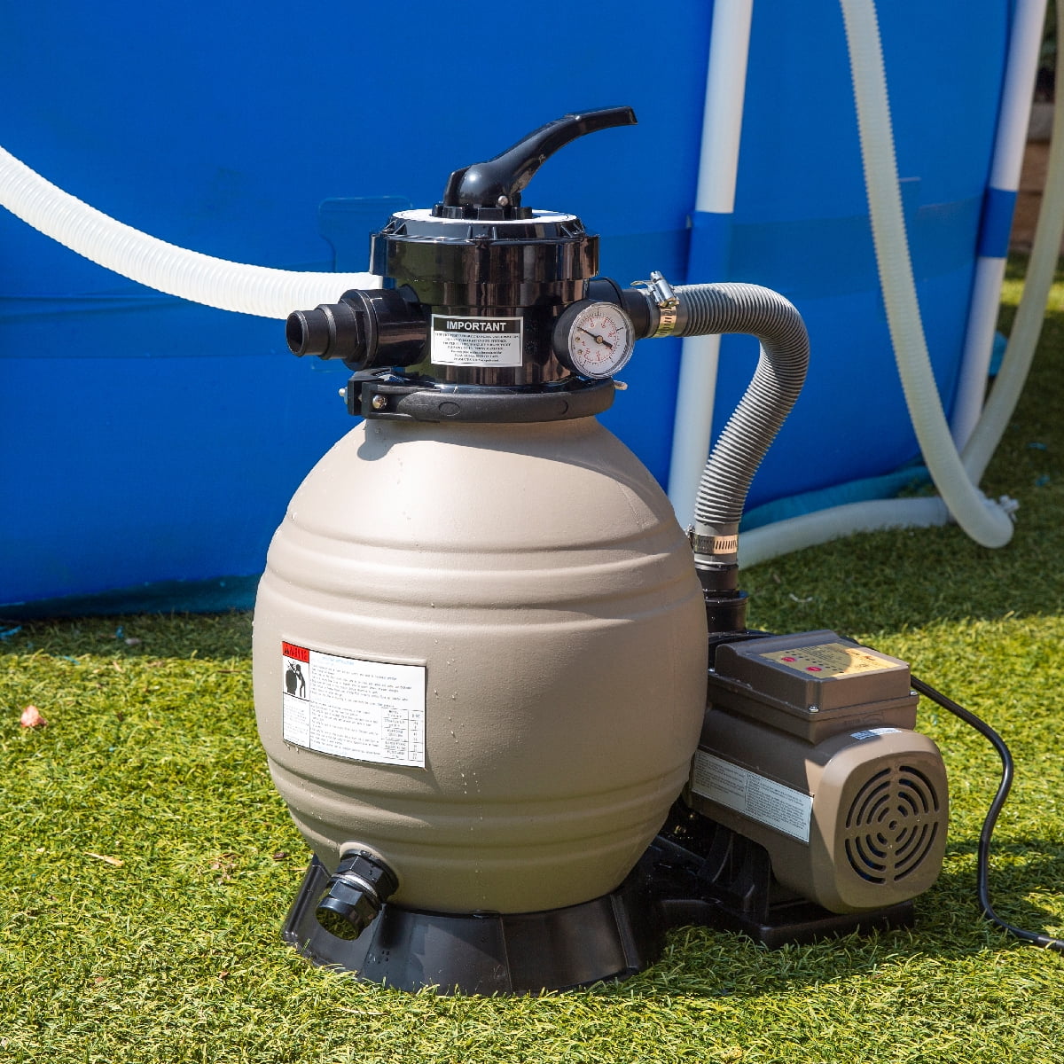 XtremepowerUS Sand Filter Pump for Above Ground Pool, 2400 GPH Pool Filter Pump, 7-Way Valve - Image 20