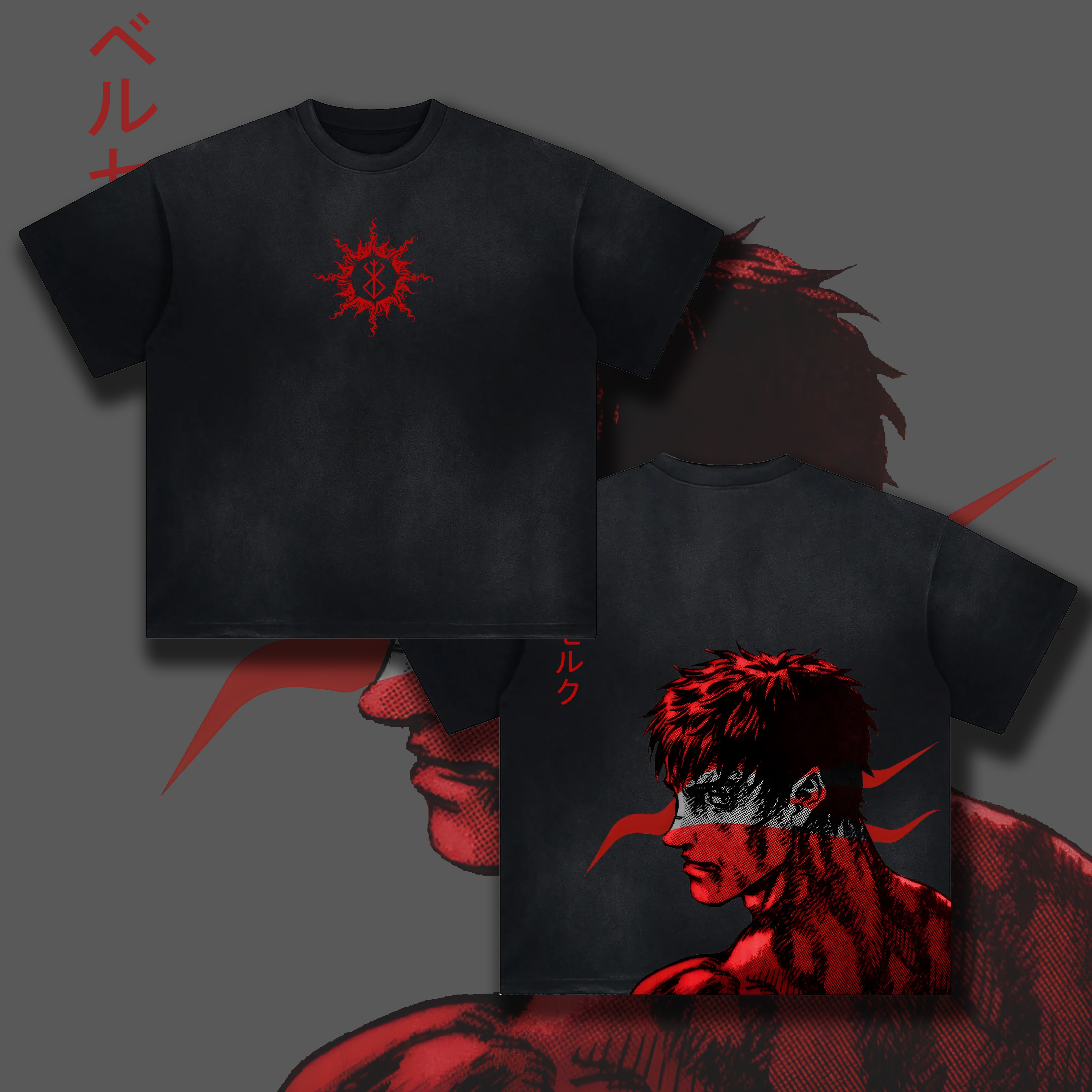 Unisex Anime Inspired Vintage T-Shirt