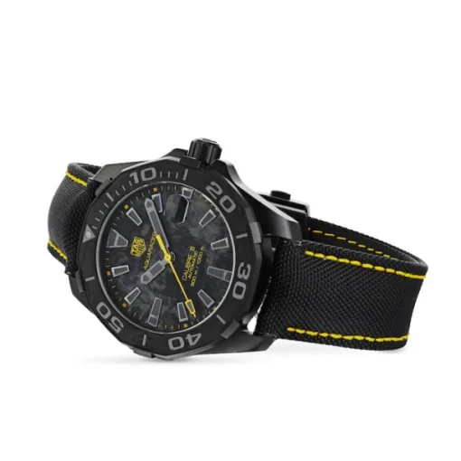TAG Heuer Aquaracer Men Automatic Grey Fabric Watch WBD218B.FC6446