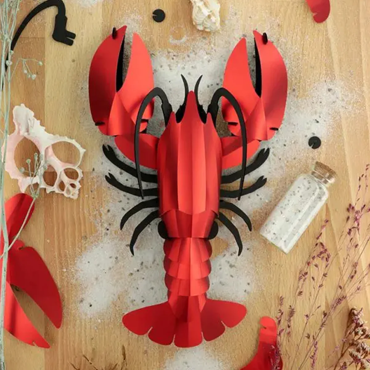 Trophée Homard Ruby red metallic