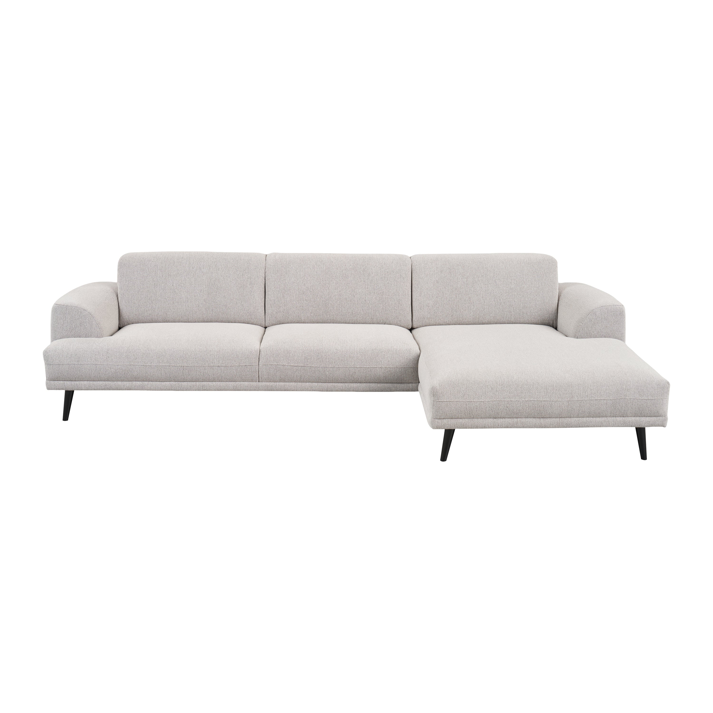 Blokker Flair Hoekbank met Chaise Longue Rechts - Naturel Melange