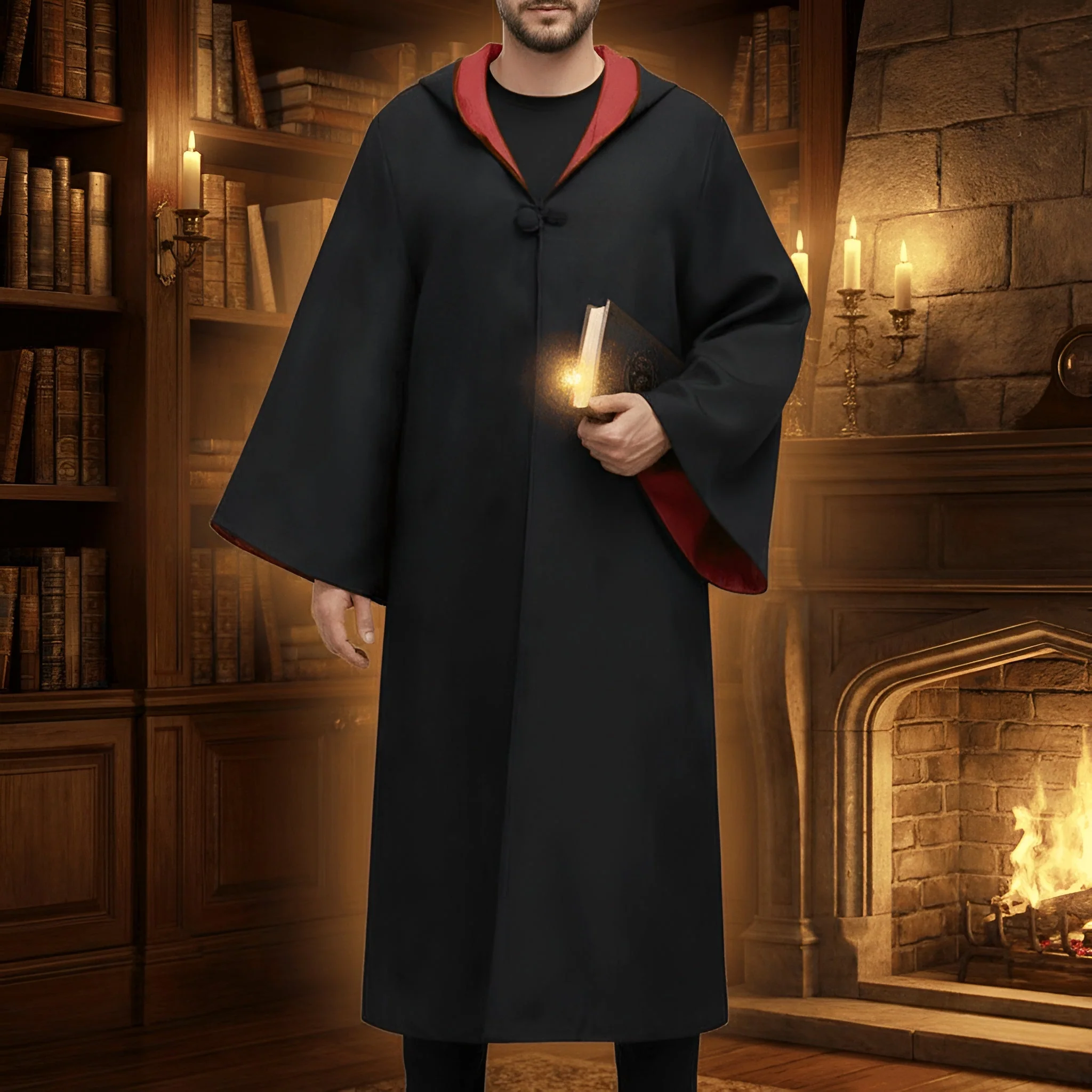 Halloween Costumes Wizard Costume Cloak Outfit - Image 2 Halloween Costumes Wizard Costume Cloak Outfit - Image 2