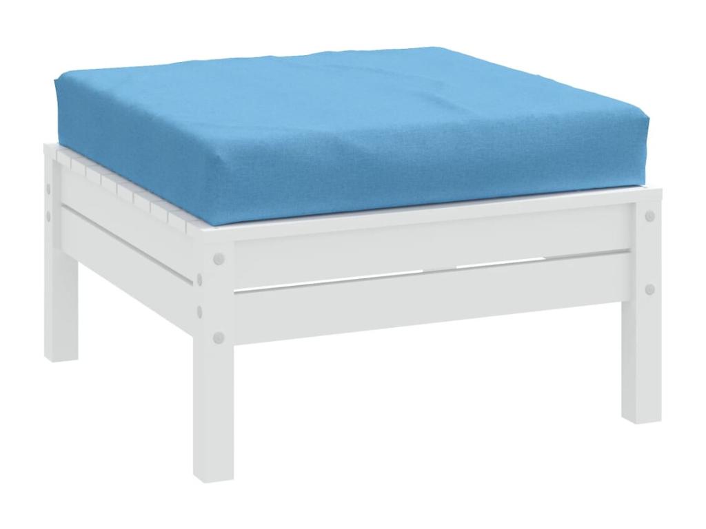 Cojín para sofá de palets tela azul melange 60x60x10 cm