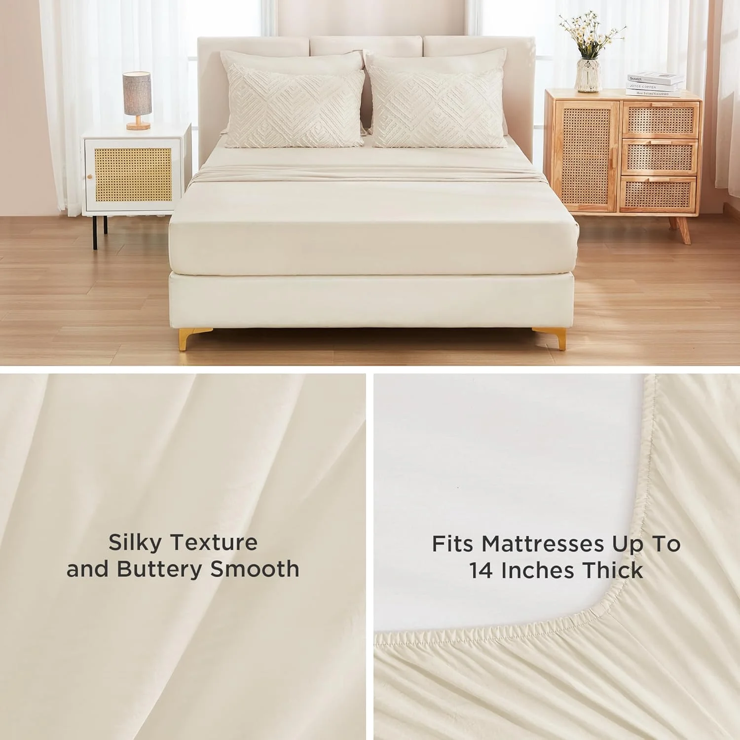 Queen Comforter Set 7 Piece Dark Emerald Green - Bed in a Bag Queen Boho Lightweight Fluffy Tufted Bedding Sets with Comforter, Sheets, Pillowcases & Shams - Image 35