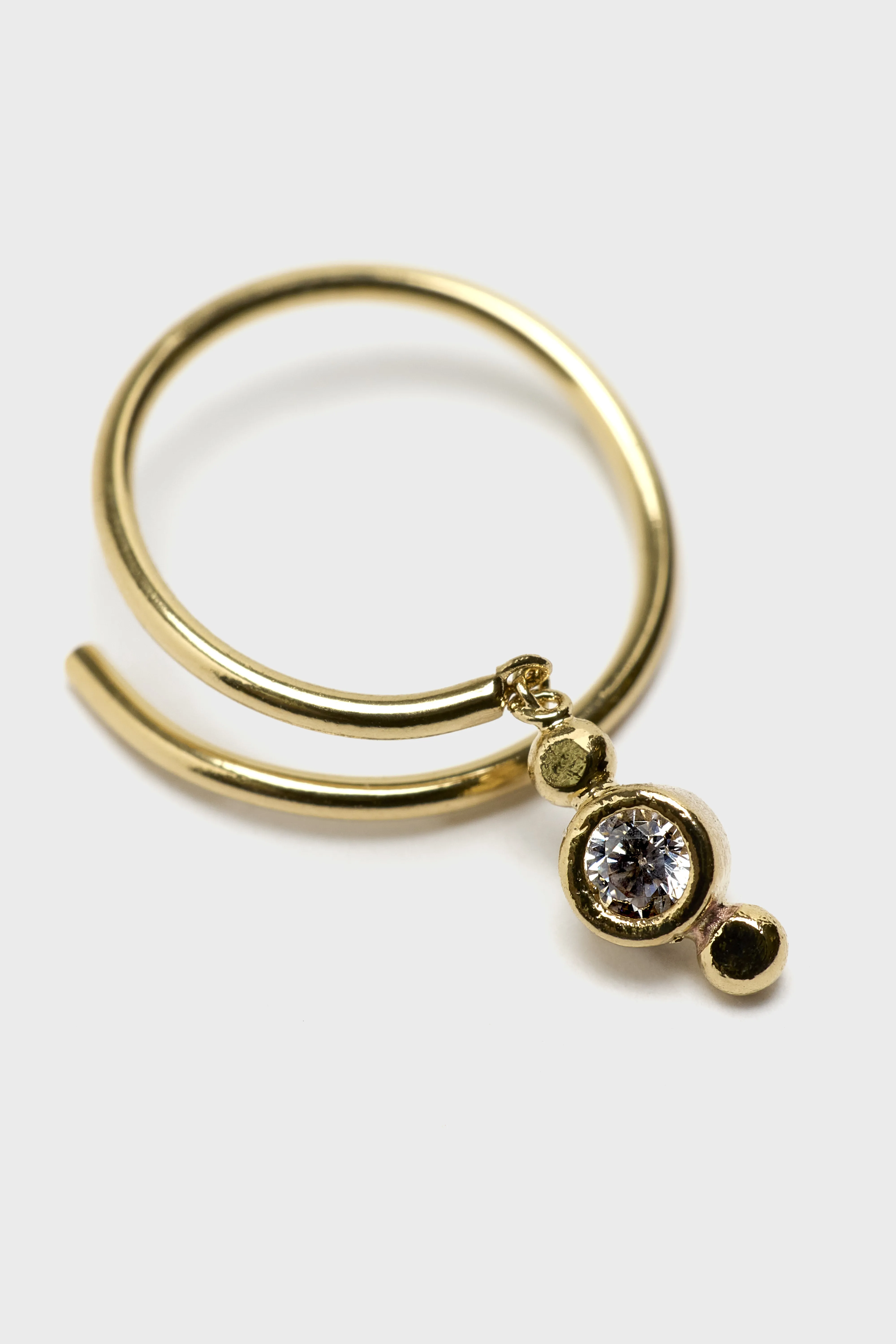 Bellerose Crystal Spiral Earrings  (261 / W / GOLD)
