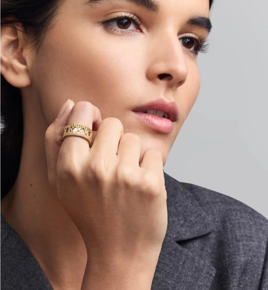 Replicate My Dior Ring Yellow Gold and White Gold(1:1 replica) - Original Replica Club