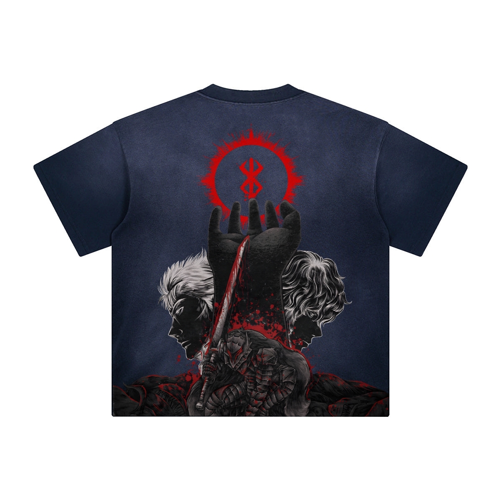 Unisex Anime Inspired Vintage T-Shirt TeeThreads Sustain the Scene with Custom Apparel