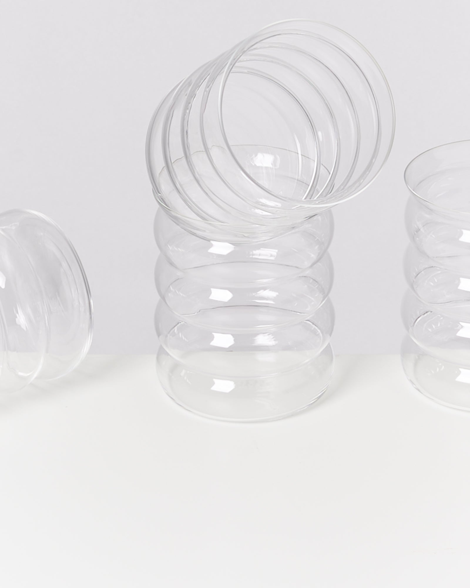 Joia Glas groß bubble transparent