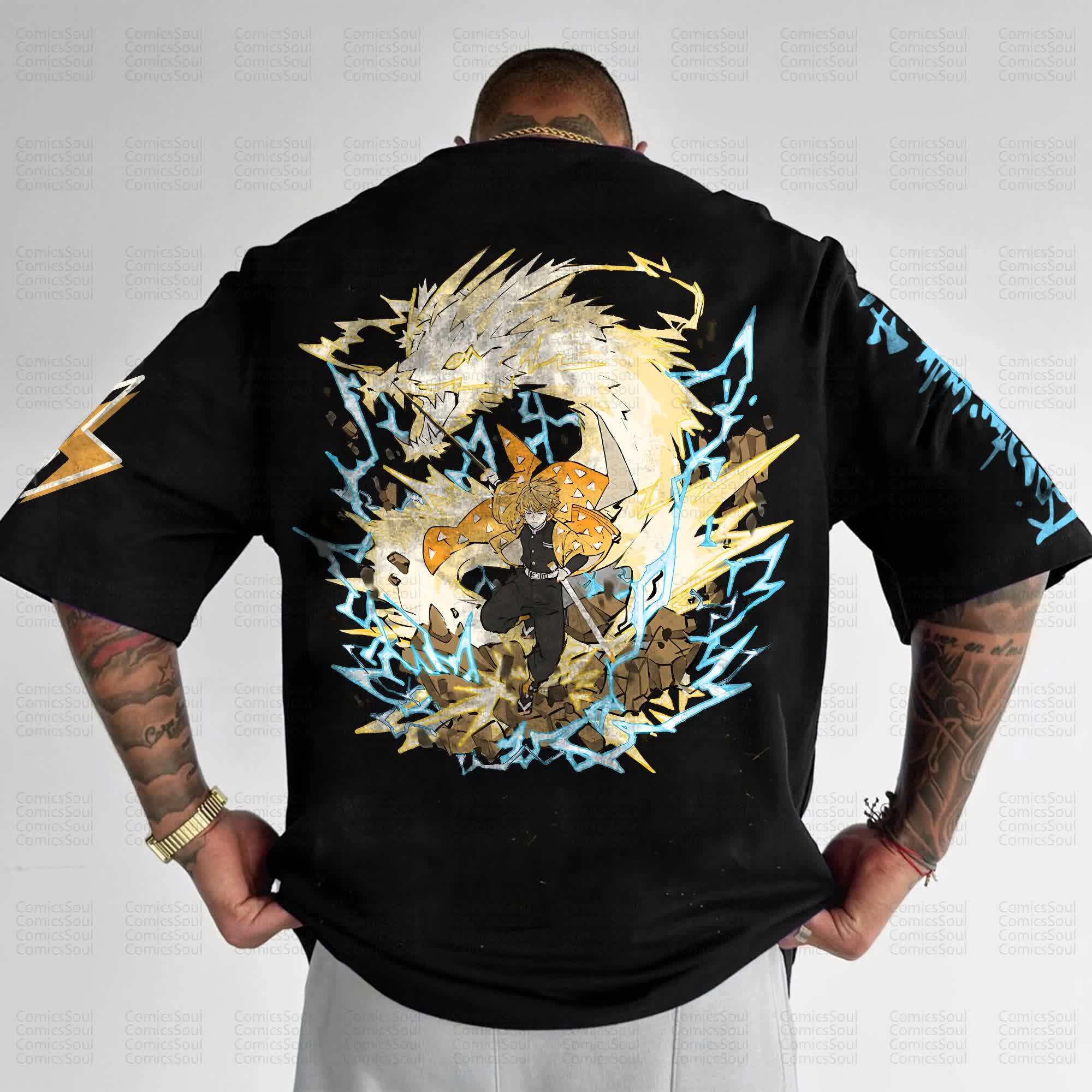 Unisex Anime Inspired Vintage T-Shirt丨Comicssoul