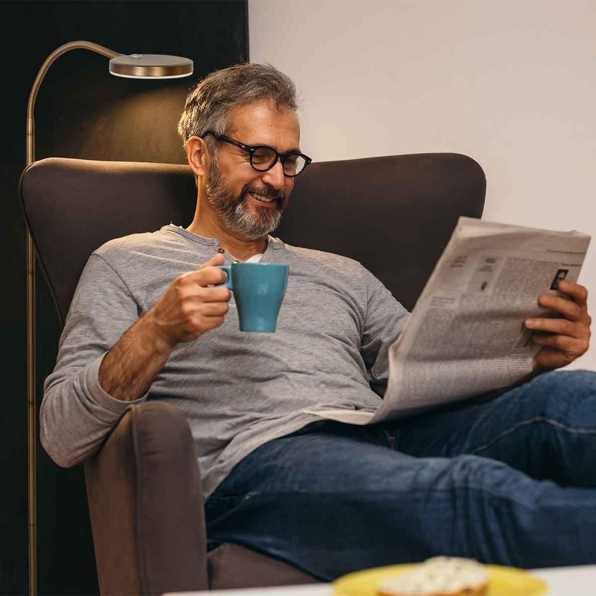 Mexlite Vloerlamp Platu 3351BR Brons