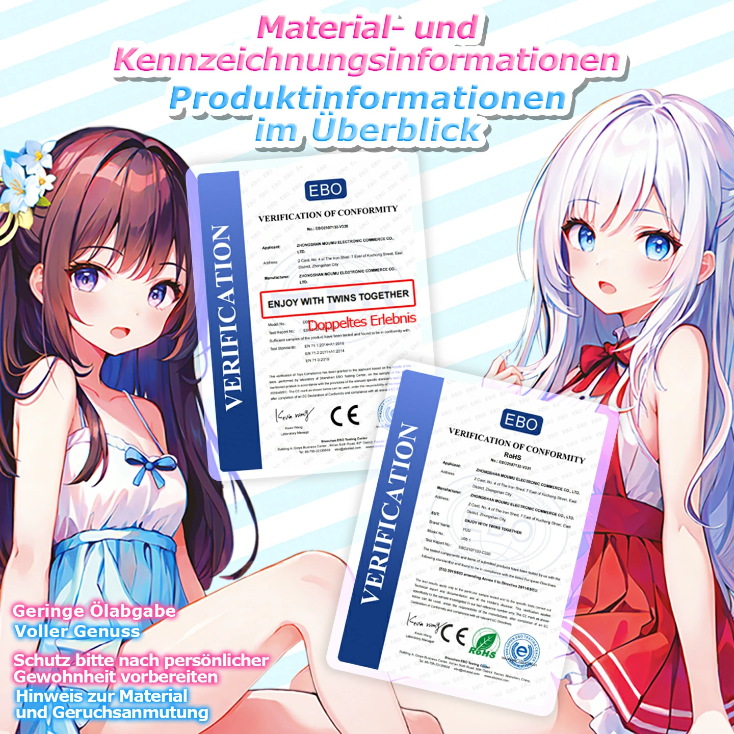 Dr.YUU Duo-Set Onahole mit zwei Waifu-Charakteren und unterschiedlichen Kanälen – Bild 5