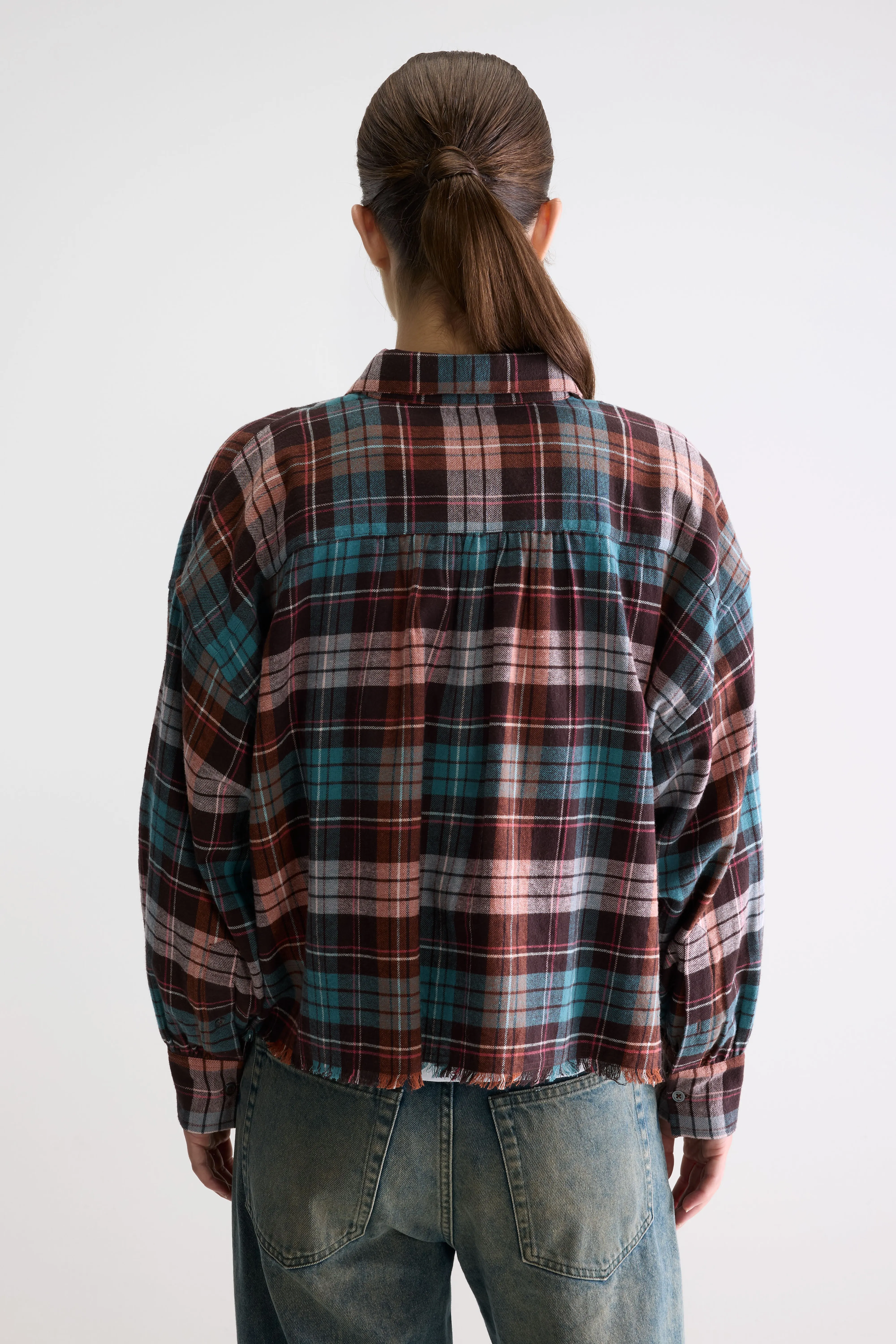 Bellerose Kraft cropped shirt (261 / W / CHECK A)
