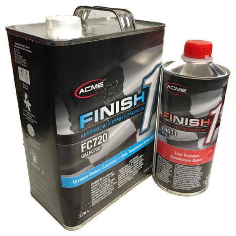 Sherwin Williams Finish 1 Ultimate Overall Clearcoat, FC720, 1gal /With Hardener (hardener Fast - FH611)(Fast-Hardener-Fh611 Piece)