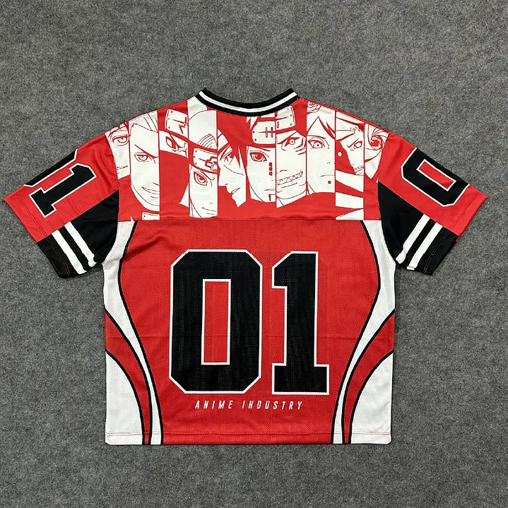 Naruto Anime Football Jersey TeeThreads Sustain the Scene with Custom Apparel