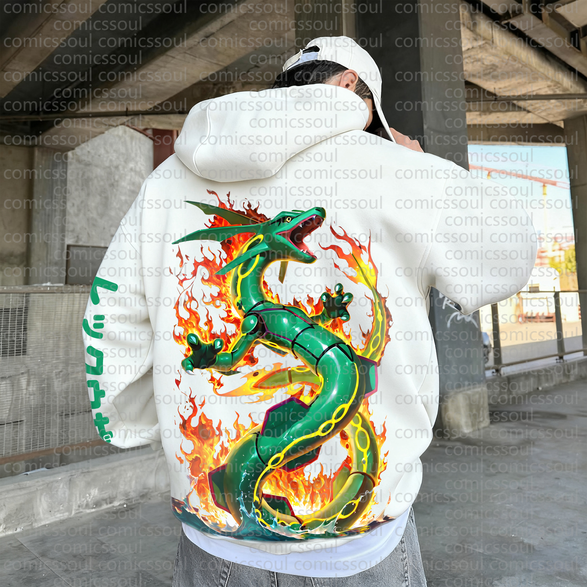 Unisex Anime Graphic Streetwear Wintage Plush Hoodie