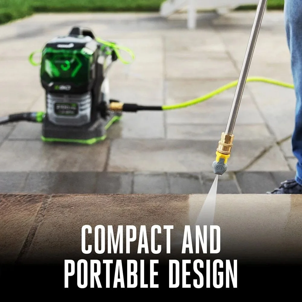 Ego Power+ 2100 Psi 1.2 Gpm Battery Powered Cold Water Pressure Washer With 4 Spray Nozzles 6.0Ah Kit - Image 6