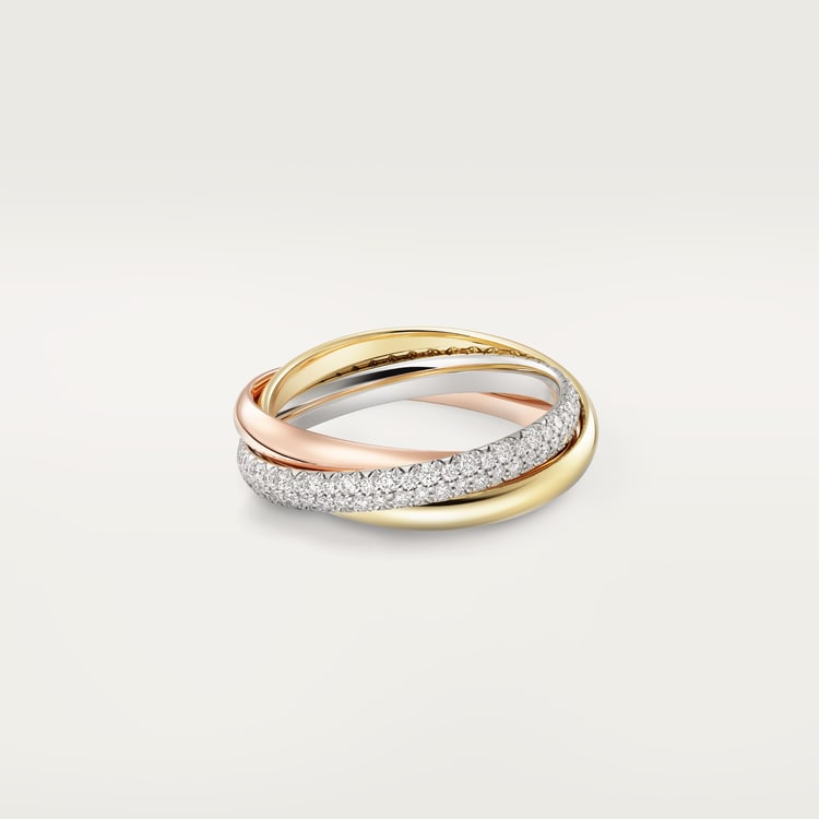 Replicate Trinity ring, small model, half-paved(1:1 replica) - Original Replica Club