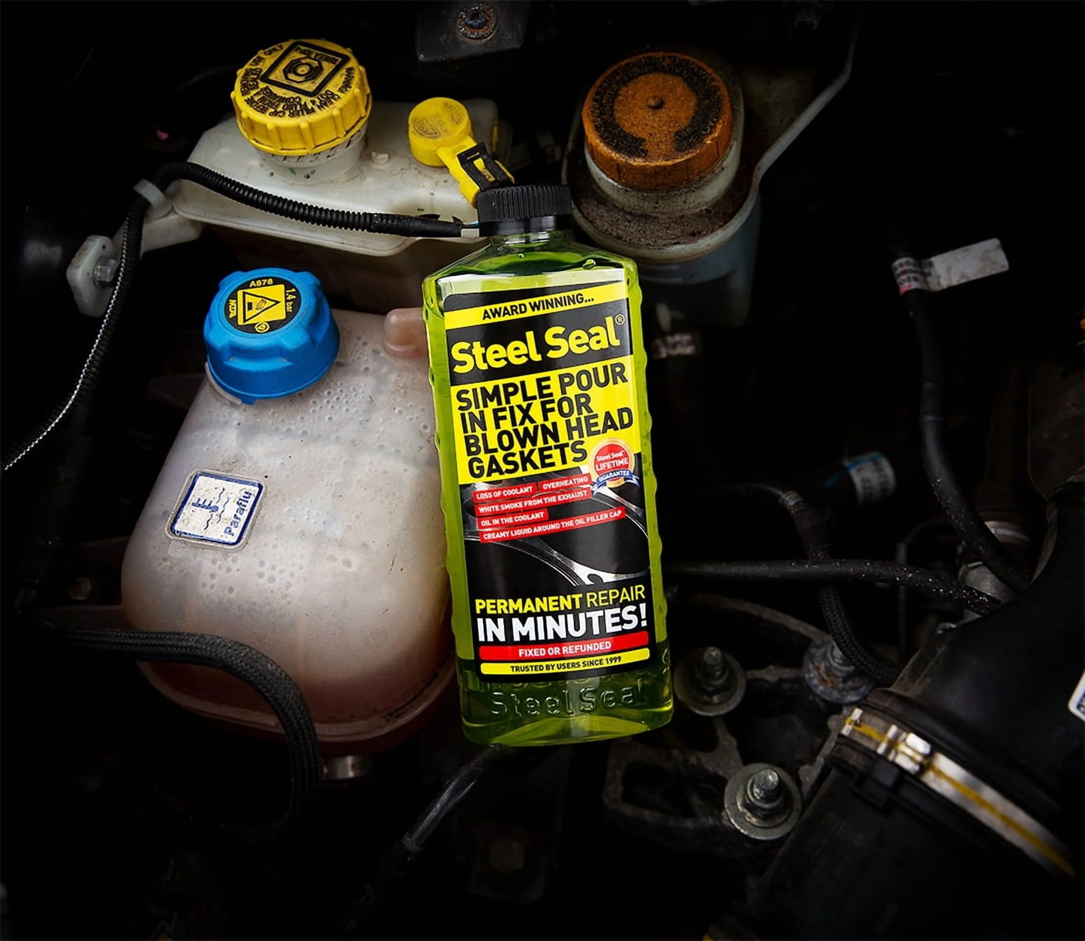 Steel Seal Blown Head Gasket Fix Repair Sealer for 6 Cylinder Engines - Image 2