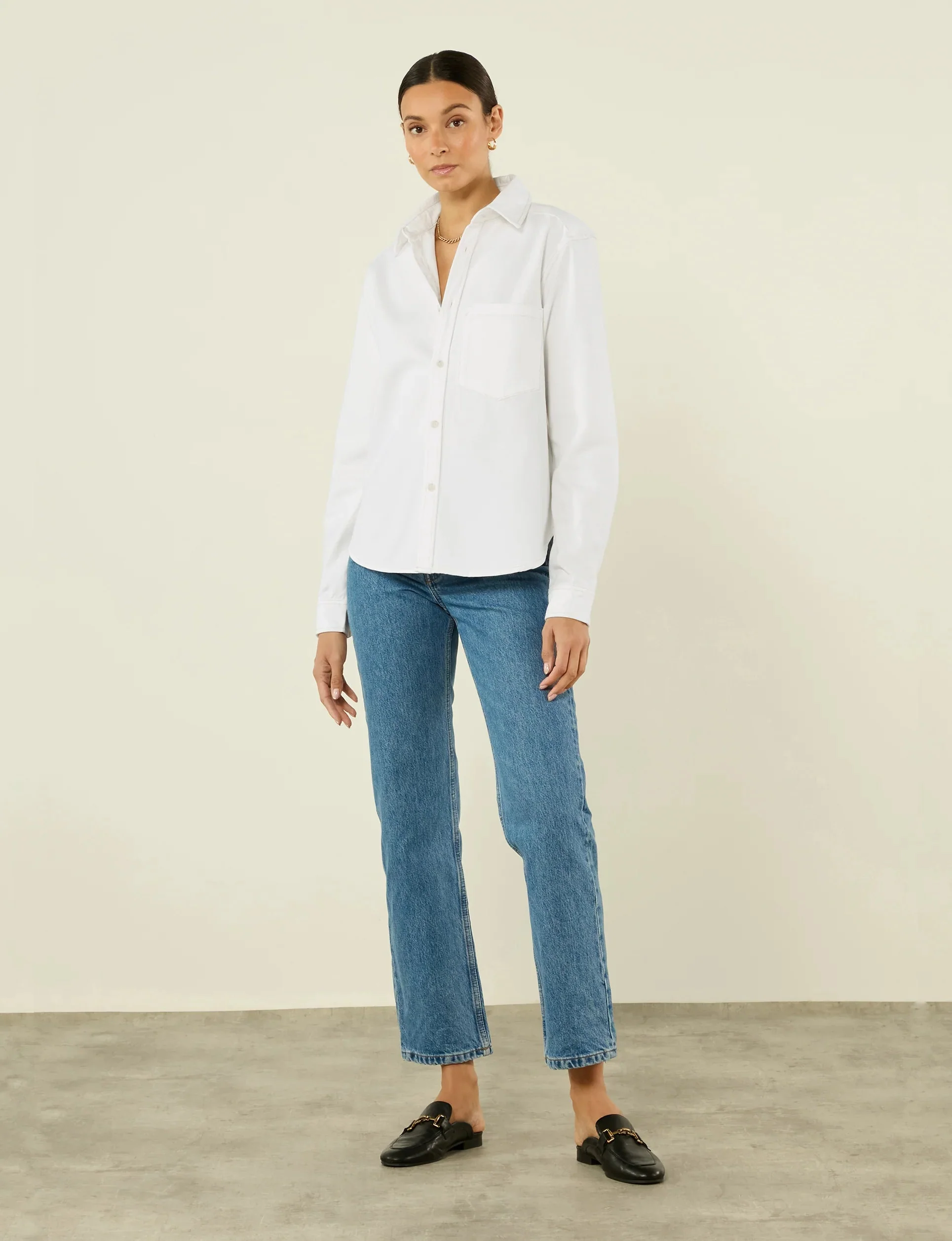The Classic: Denim, Off-White