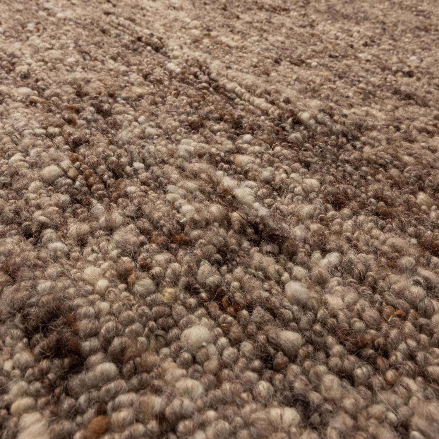 WOOOD vloerkleed Efia - Wol - Bruin Melange - 170x240 cm