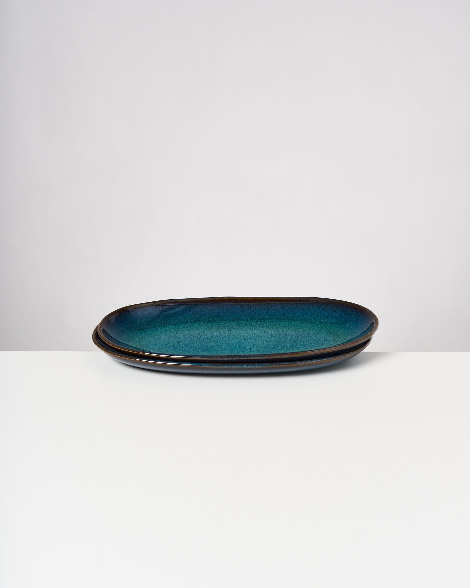 Melides Servierplatte L oceanblue