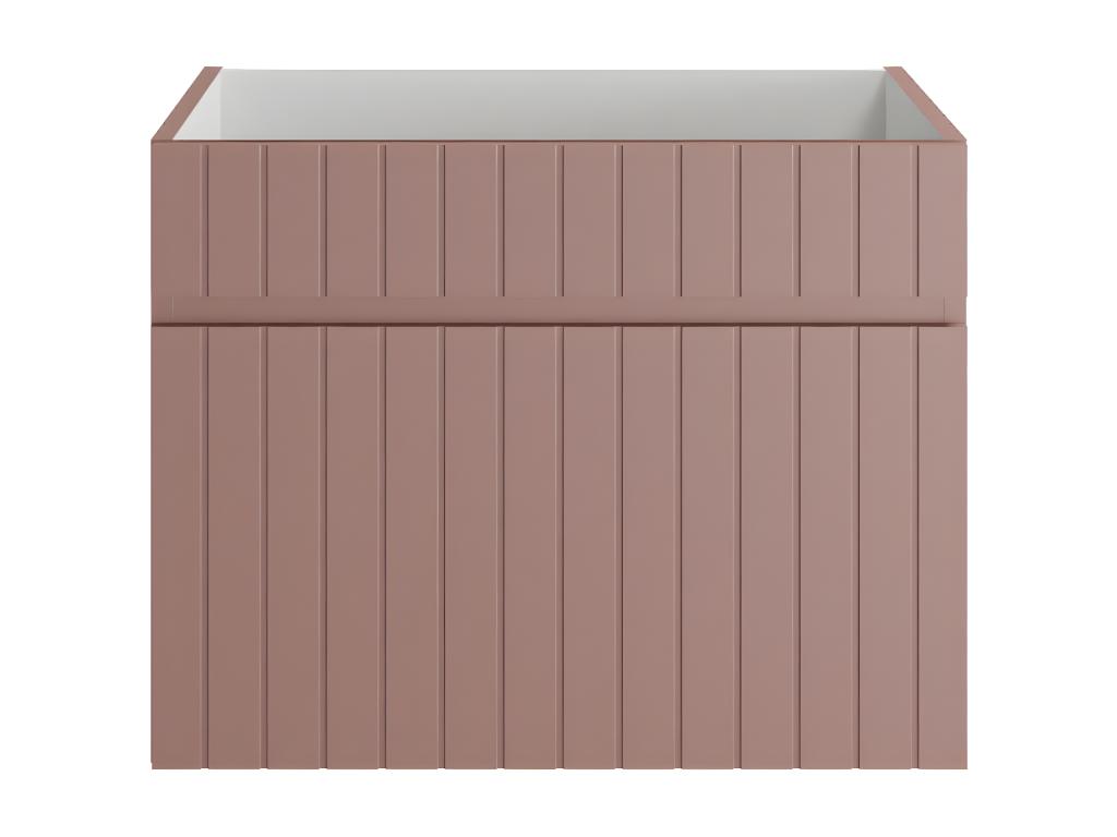 Mueble flotante rosa para lavabo - 60 cm - SATARA