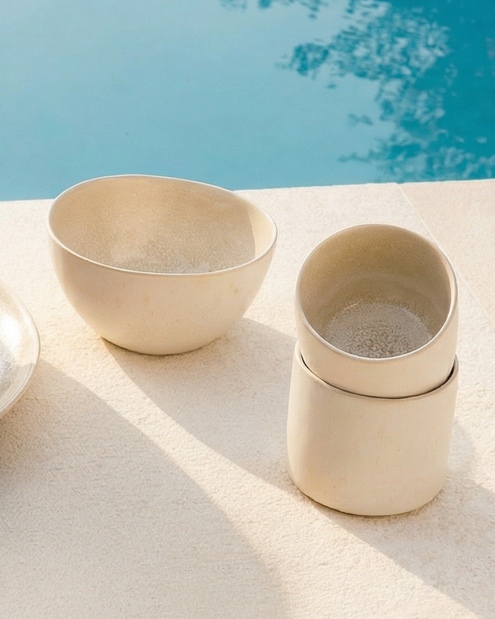 Lorosa Becher groß sand