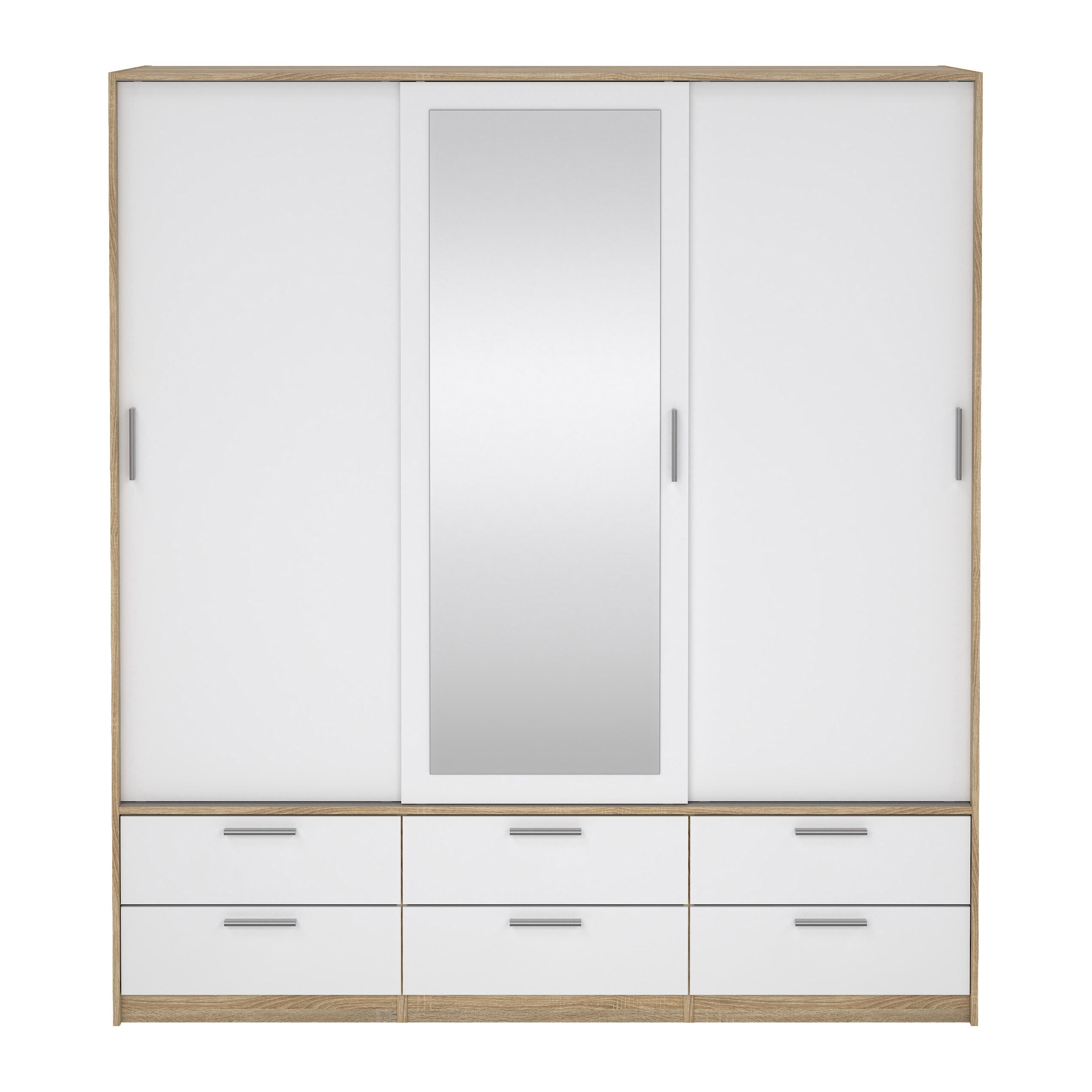 Blokker basic Slim Kledingkast - B 181,4 cm - Glossy Wit