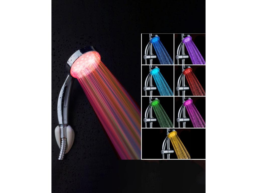 Ducha de mano RAINBOW Con luces LED Plateado